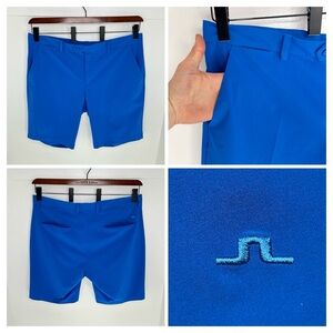 J. Lindeberg High Vent Golf Shorts Cobalt Blue Size 38 Athletic Athleisure 40x10